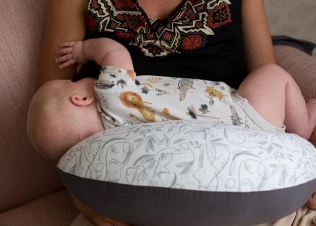 Breastfeeding Nursing Pillow Support Cushion Cotton Washable Cover 39”