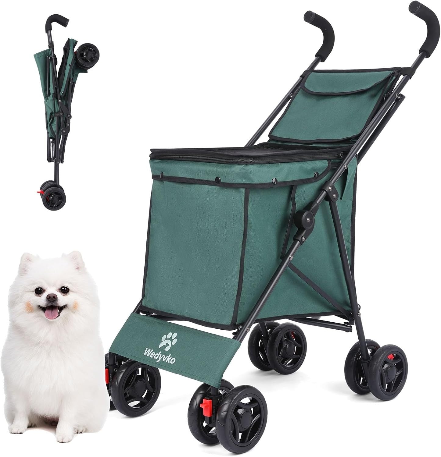 Heavy Duty Folding Wagon Cart Outdoor Garden Trolley Large Capacity All Terrain