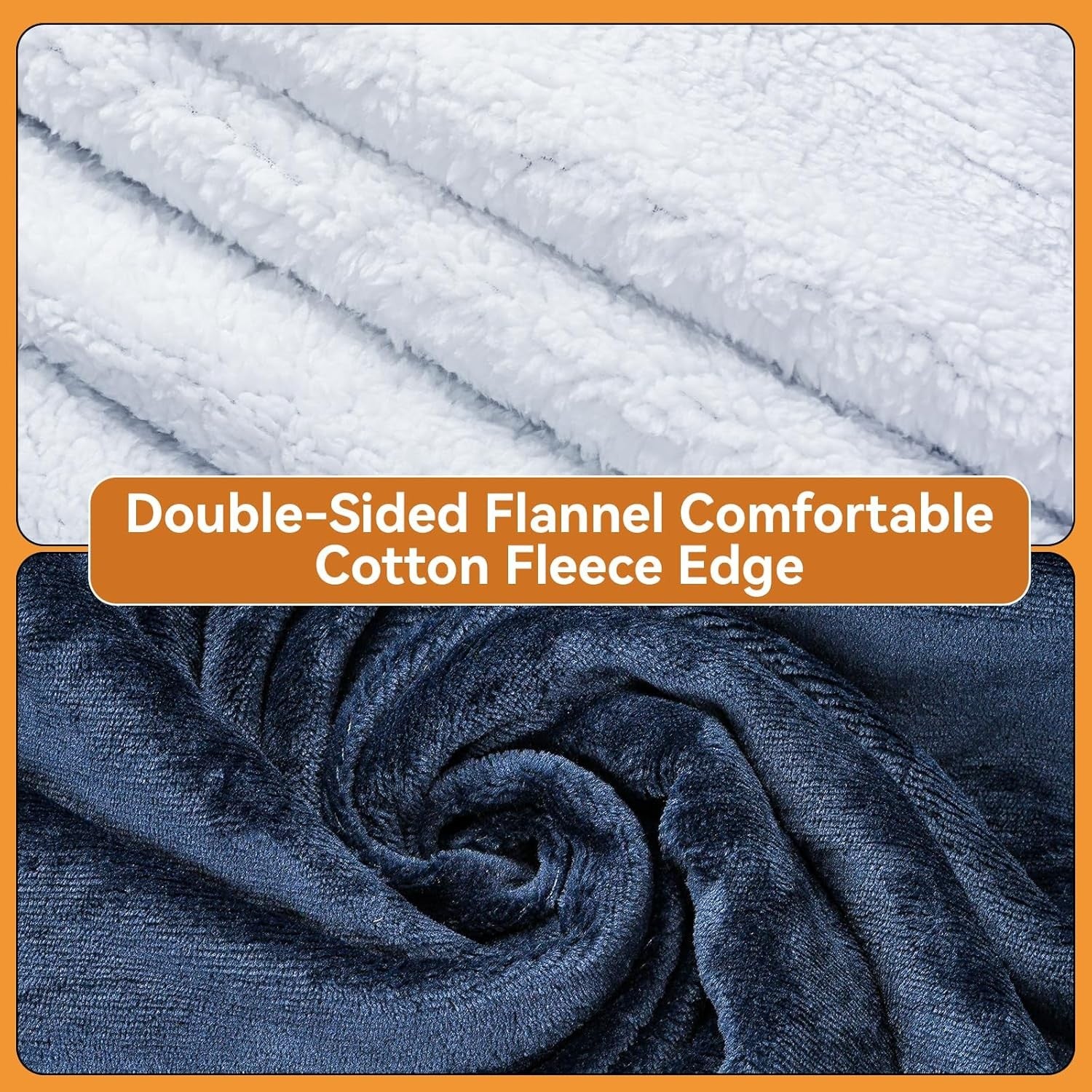 Electric Heated Throw Blanket 160x130cm Blue Auto Shut Off 9 Heat Levels