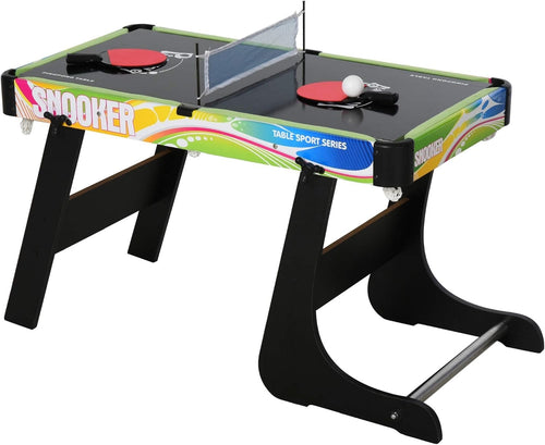 4 in 1 Folding Multi Game Table Kids Pool Foosball Hockey Tennis