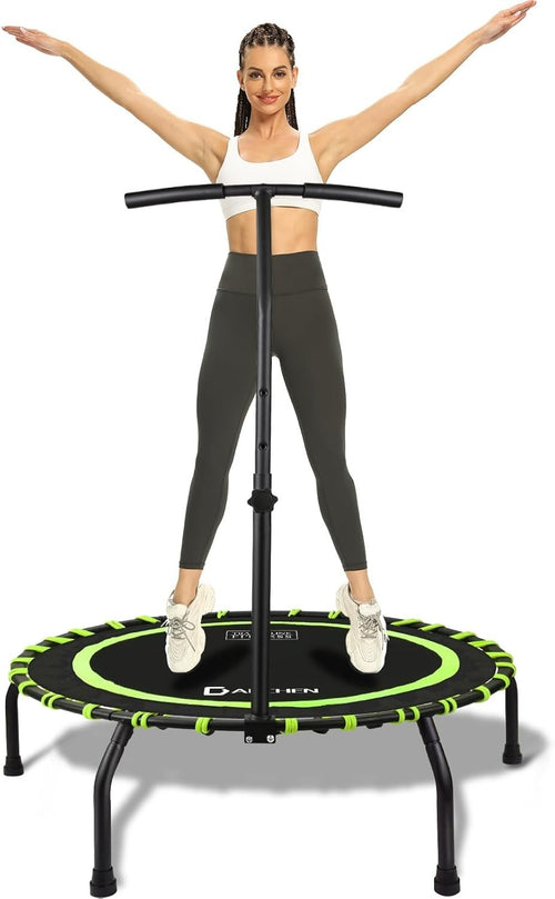 Adult Indoor Exercise Trampoline 150KG Rebounder Quiet Bungee 100cm