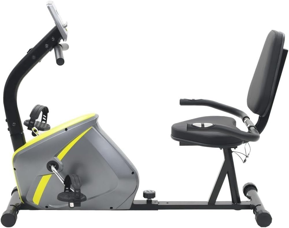 Recumbent Exercise Bike Magnetic LCD Pulse Adjustable Seat Quiet Home Fitness