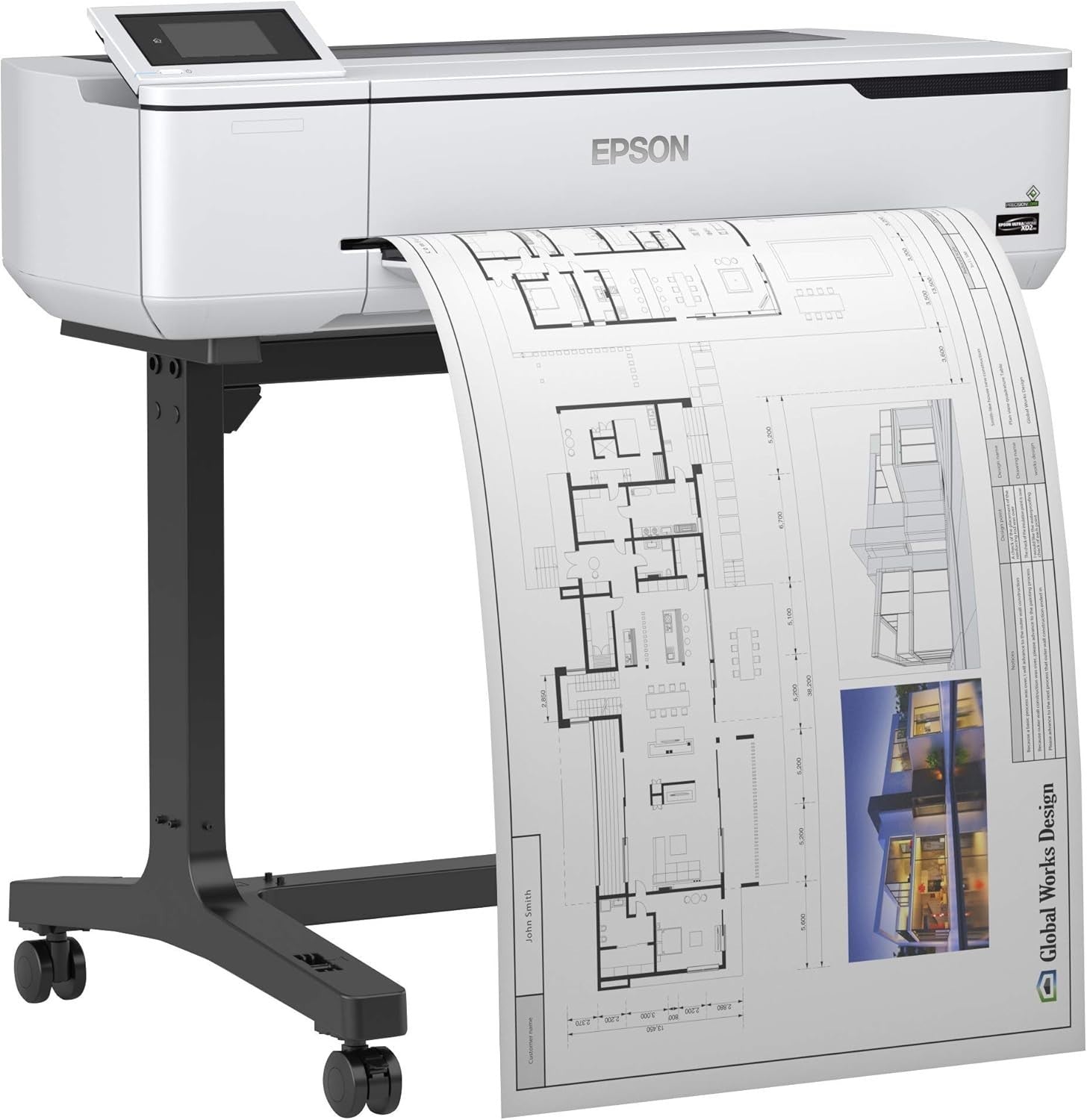 SC-T3100 Wireless Desktop Large Format Printer Colour A0 Printing White