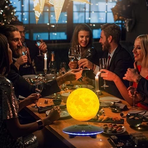 Levitating Moon Lamp Magnetic Floating 3D LED Night Light Touch Control