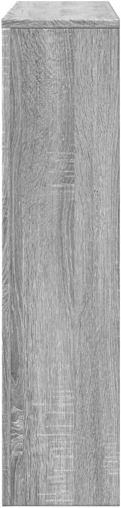 Grey Sonoma Radiator Cover Shelf | Modern MDF Slatted Cabinet 149x20x82cm