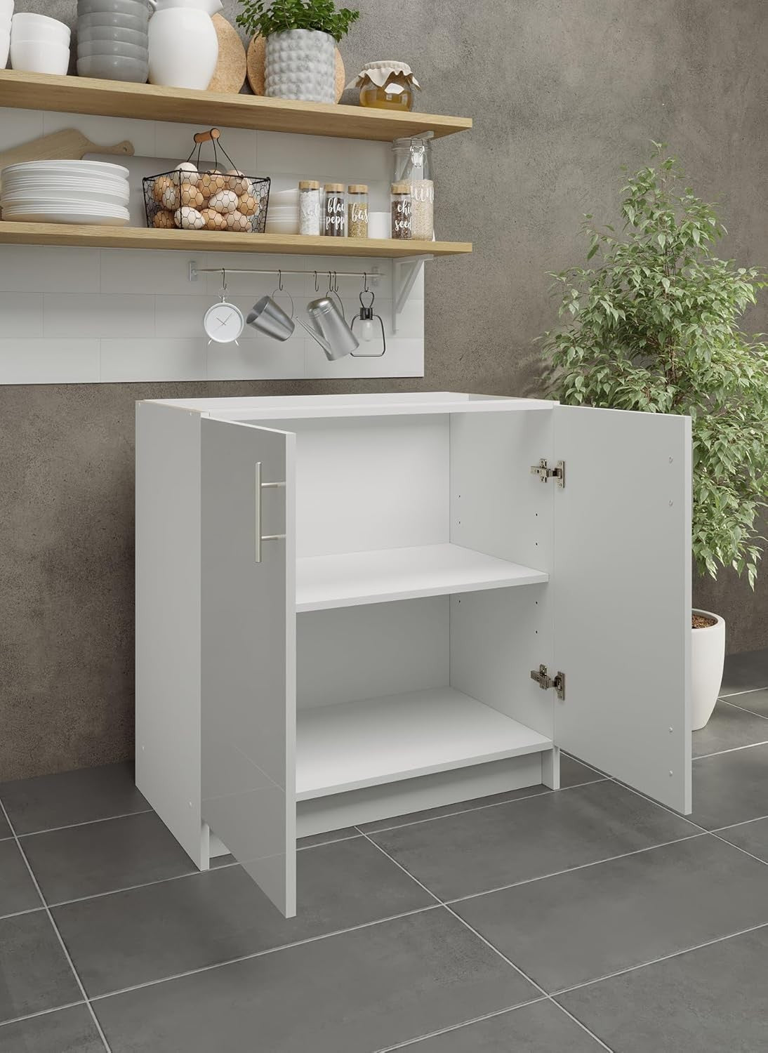 800mm White Gloss Kitchen Base Cabinet Cupboard Storage Unit Modern