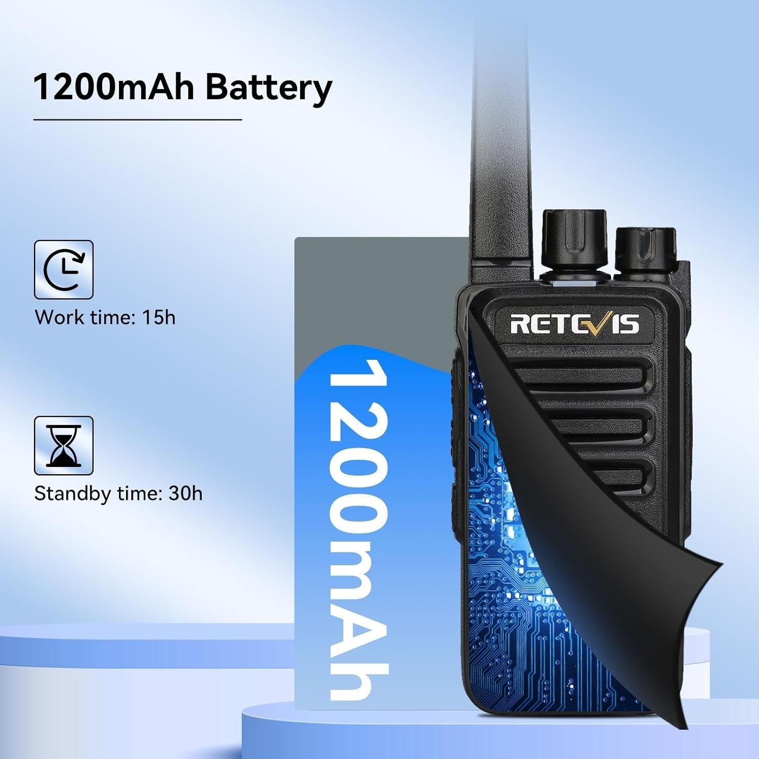 Professional Walkie Talkies 10 Pack PMR446 VOX Rechargeable w/ Charger