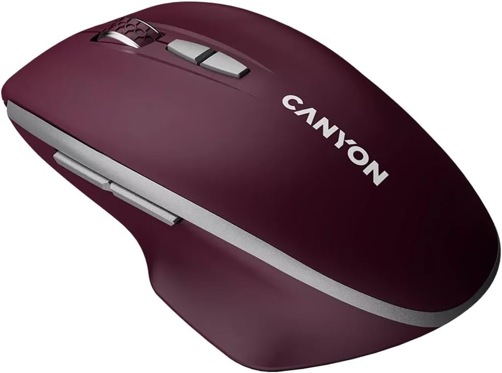 Wireless Optical Mouse 7 Buttons BlueLED Sensor Compact USB PC