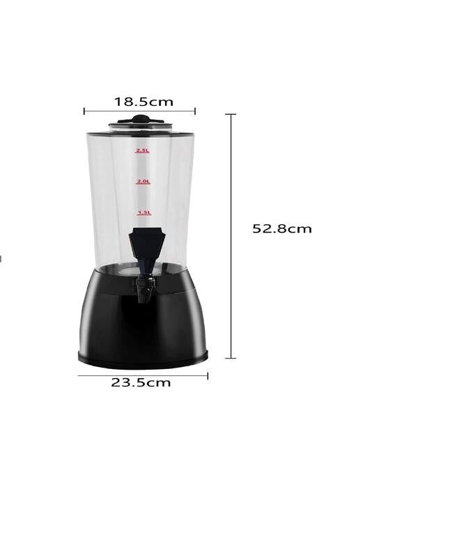 2.5L Beer Tower Dispenser with Ice Core – Juice Cocktail Drink Cooler