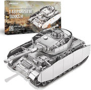 3D Metal Tank Puzzle Kit 433PCS Military Model DIY Stainless Steel