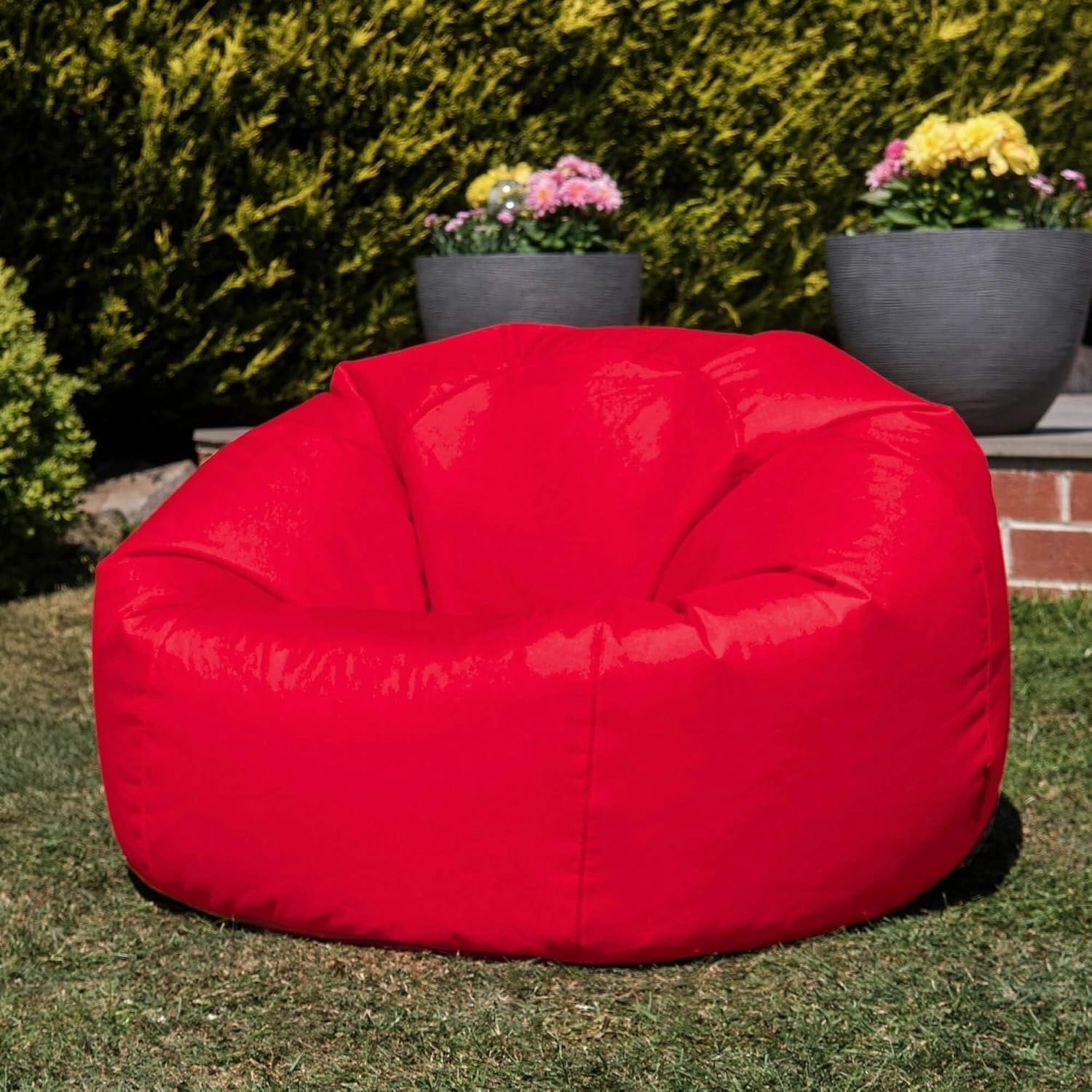 Large Red Outdoor Bean Bag Chair Waterproof Garden Seat Floor Lounger