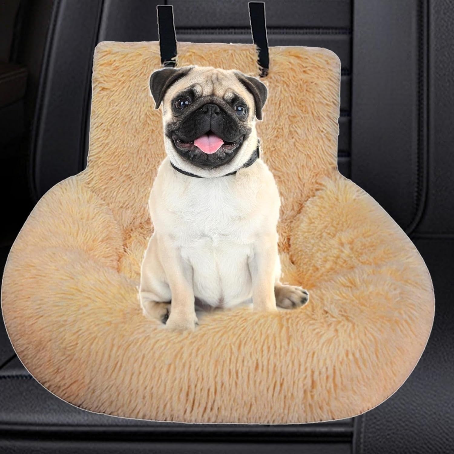 Large Console Dog Car Seat Pet Travel Bed Safety Carrier Washable