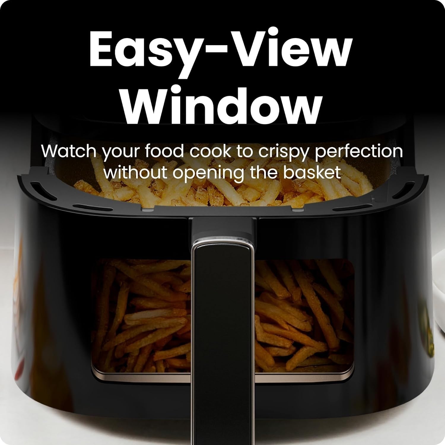 3.75L Digital Air Fryer | Window View, Touch Control, Non-Stick, 4 Presets