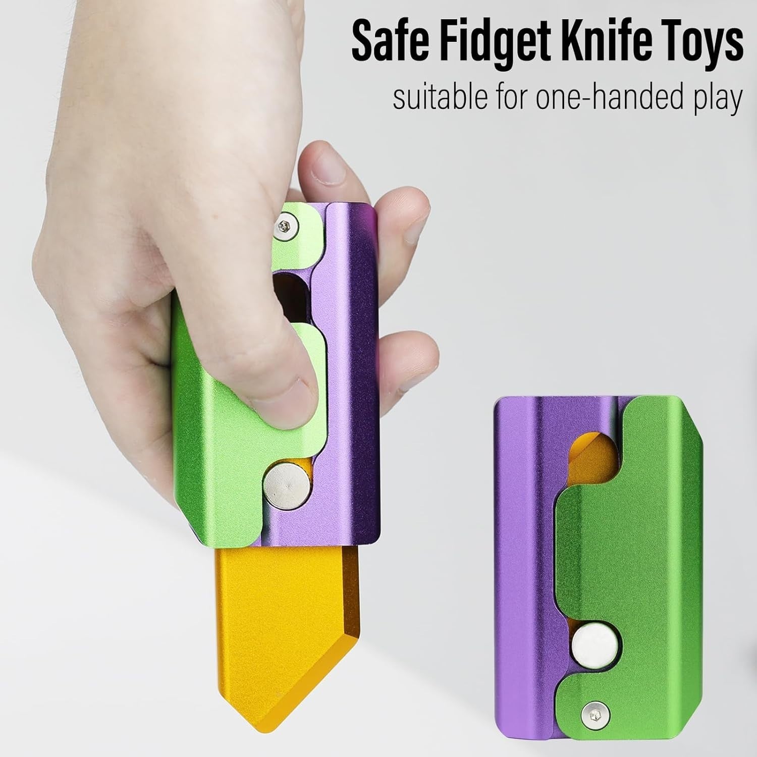 Carrot Gravity Knife Fidget Slider Metal Clicker Inertia EDC