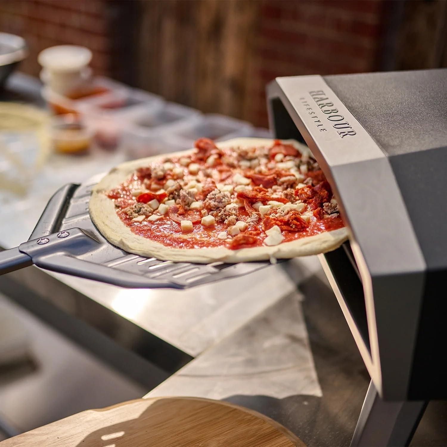 16" Gas Pizza Oven | Outdoor Stainless Steel Propane BBQ Pizza Maker 500°C