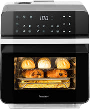 11L Steam Air Fryer Oven 9 Presets Touch LED 1150ml Water Tank No PFOA
