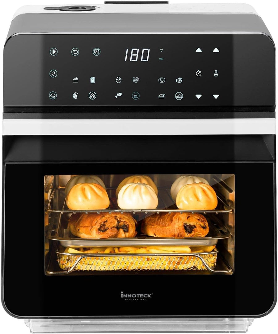 11L Steam Air Fryer Oven 9 Presets Touch LED 1150ml Water Tank No PFOA