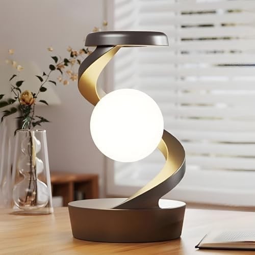 Gray Magnetic Levitating RGB Lamp Floating LED Night Light