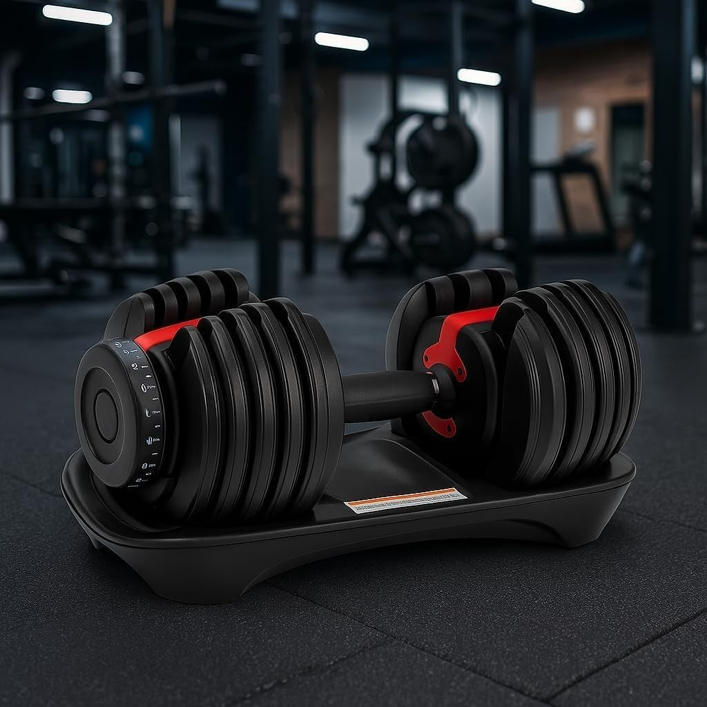 24KG / 40KG Adjustable Dumbbells Quick Dial Non-Slip Home Gym Weights