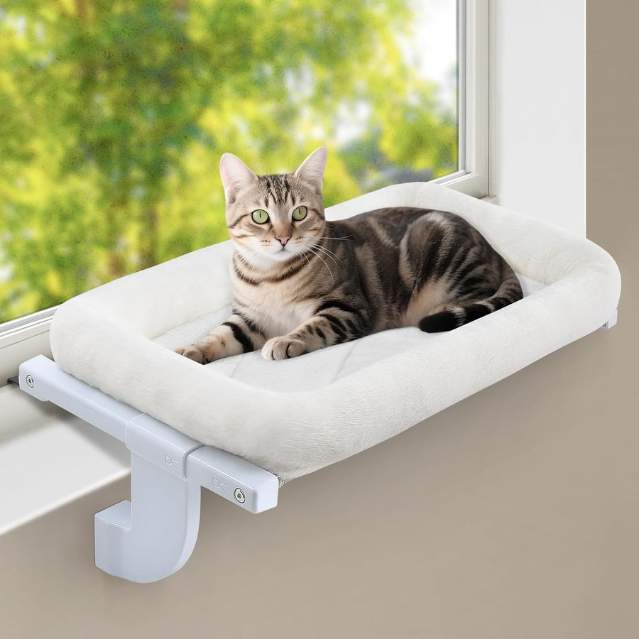 Adjustable Cat Radiator Window Hammock Bed No Drill 18kg White L