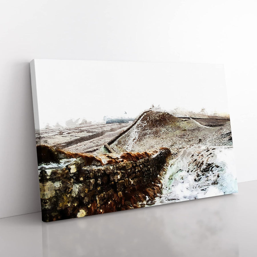 Abstract Landscape Canvas Wall Art 60x40cm Framed Ready to Hang