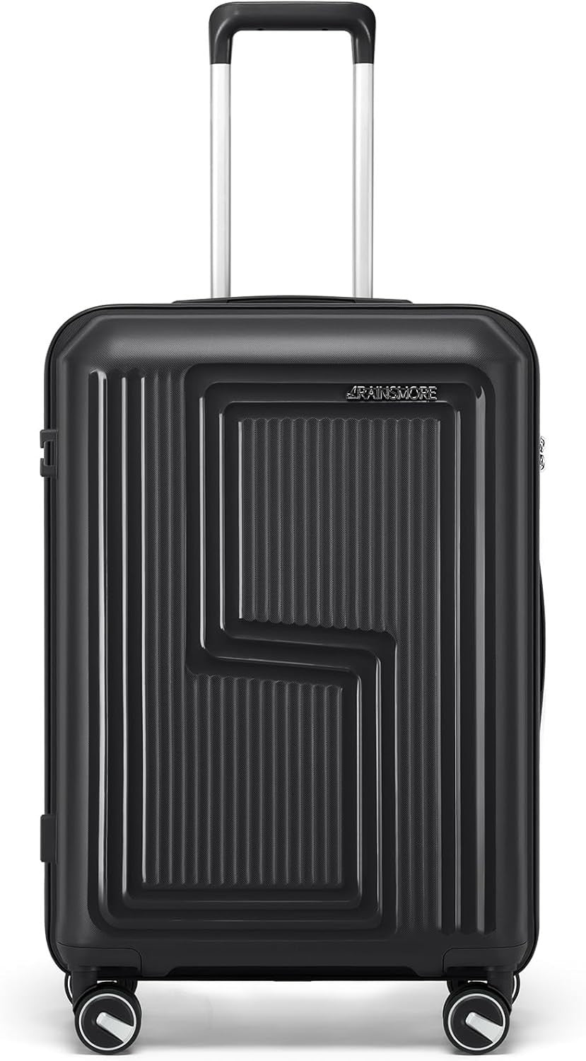 24” Hard Shell Suitcase PP Lightweight Spinner Wheels TSA Lock Checked Luggage