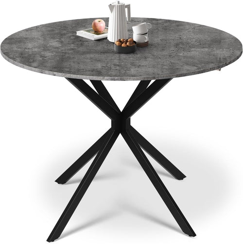 Folding Round Drop Leaf Dining Table Space-Saving Small Apartment Table