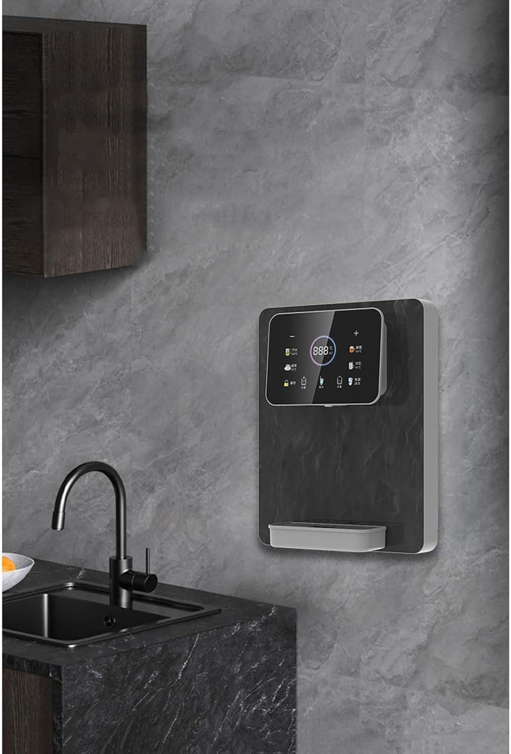Mains Fed Hot Cold Water Dispenser Touch Screen Child Lock Wall Mount