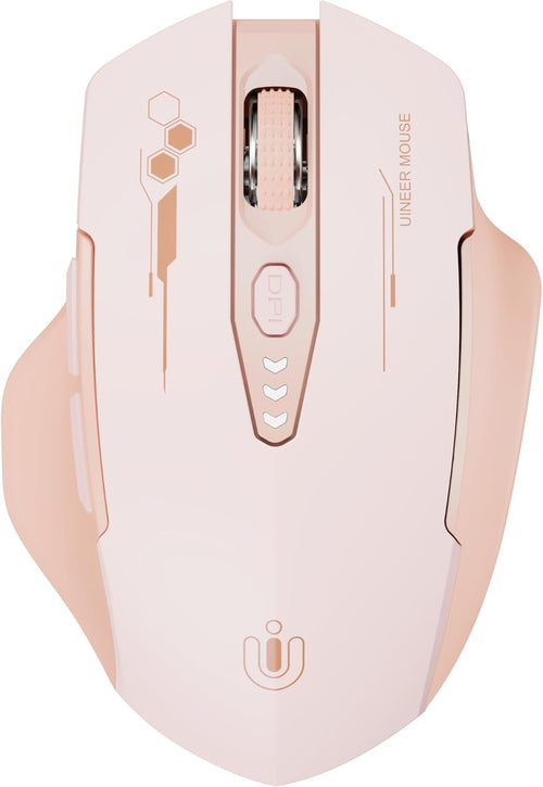 Rechargeable Bluetooth Mouse Tri Mode Wireless Adjustable DPI Ergonomic Laptop