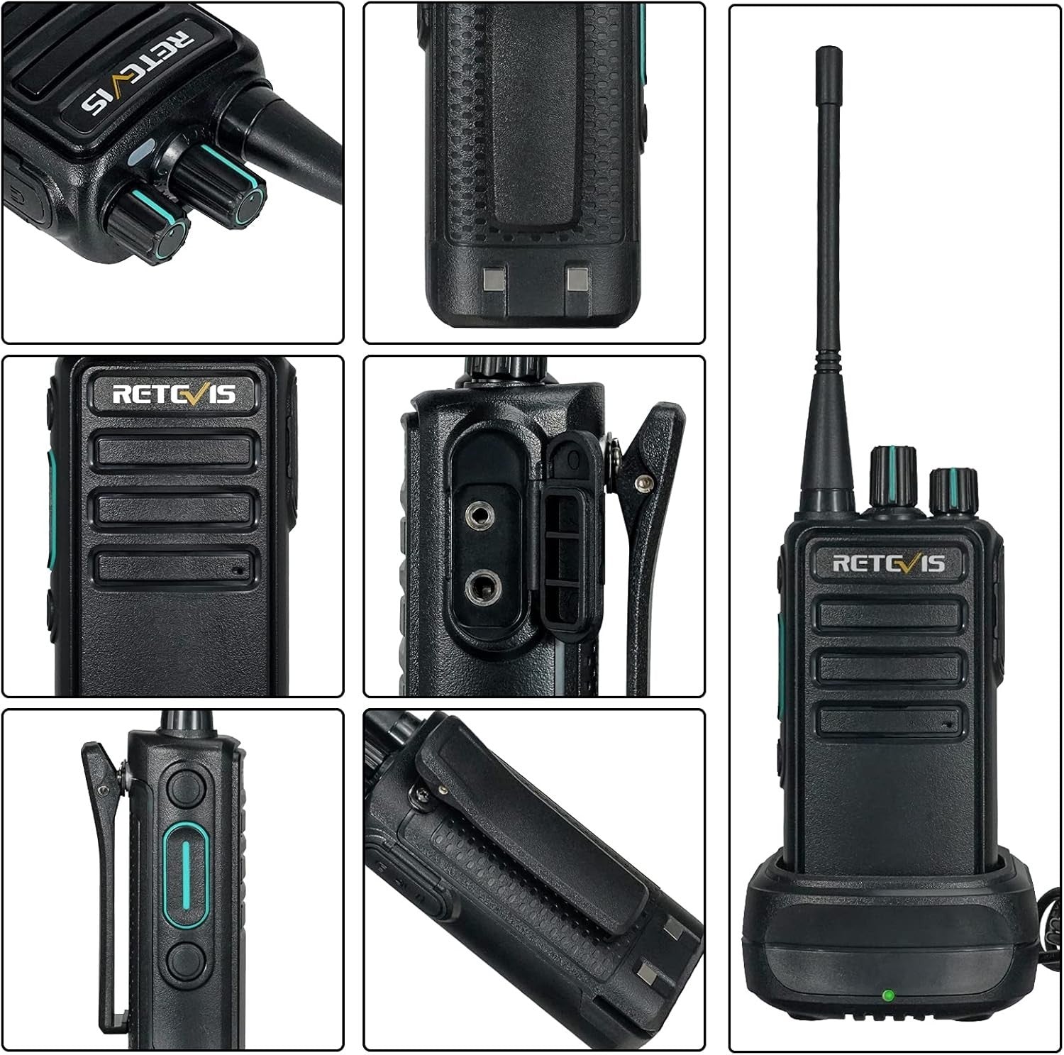 Long Range Walkie Talkies 2 Pack VOX Rechargeable Headset PMR446