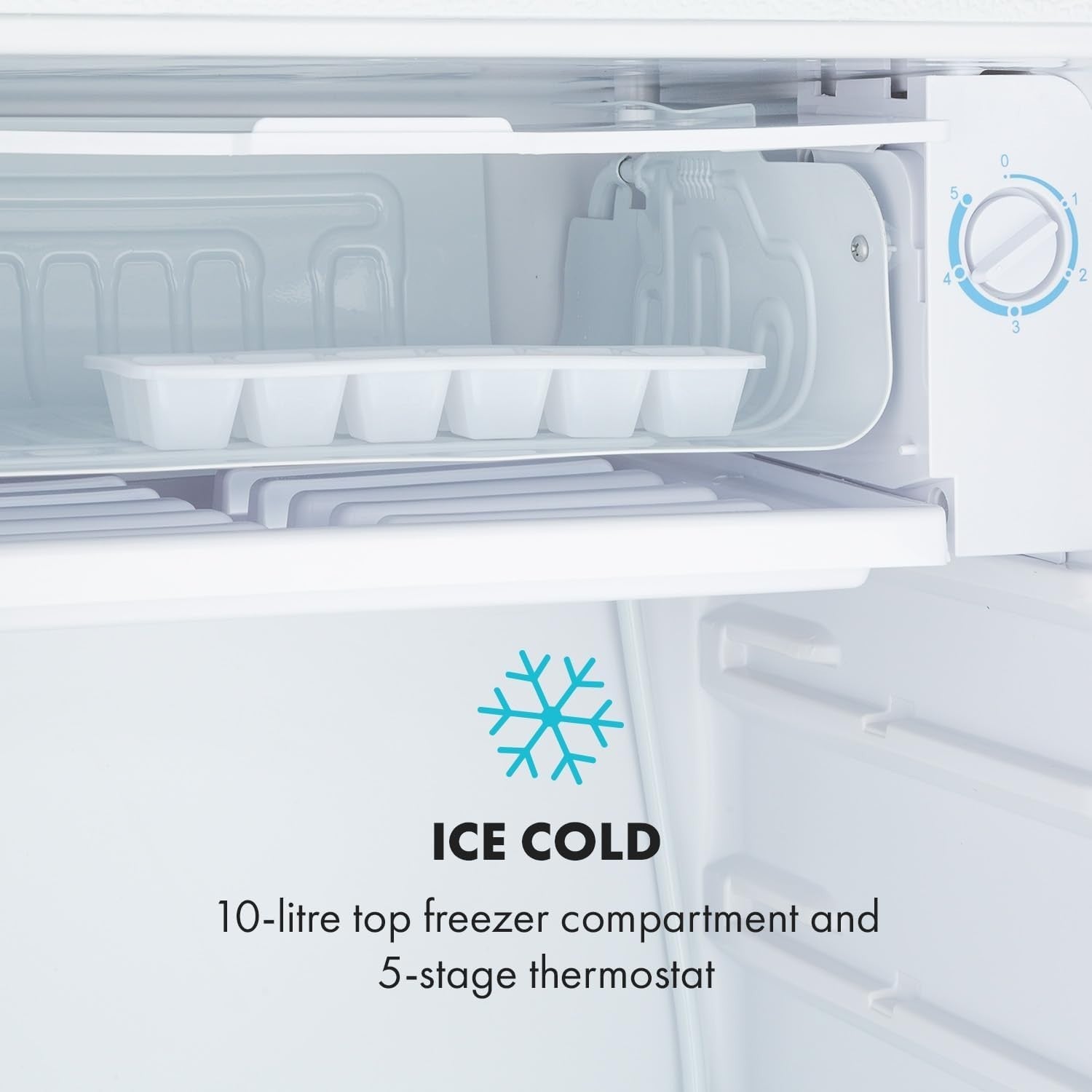 Mini Fridge 90L Freezer Combo White Writable Door 2-Door Refrigerator