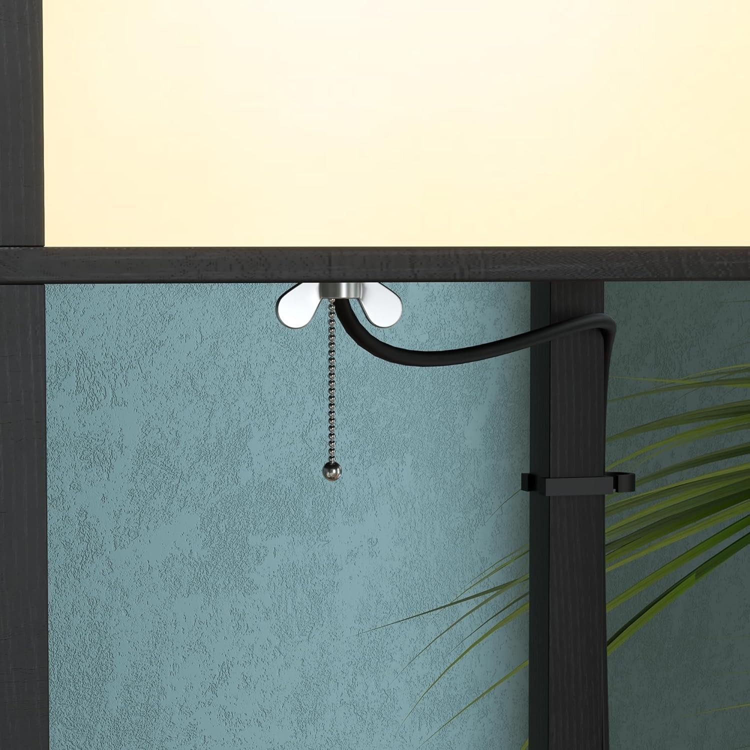 Floor Lamp with Shelves Dual Light Modern Corner Standing Lamp Shade