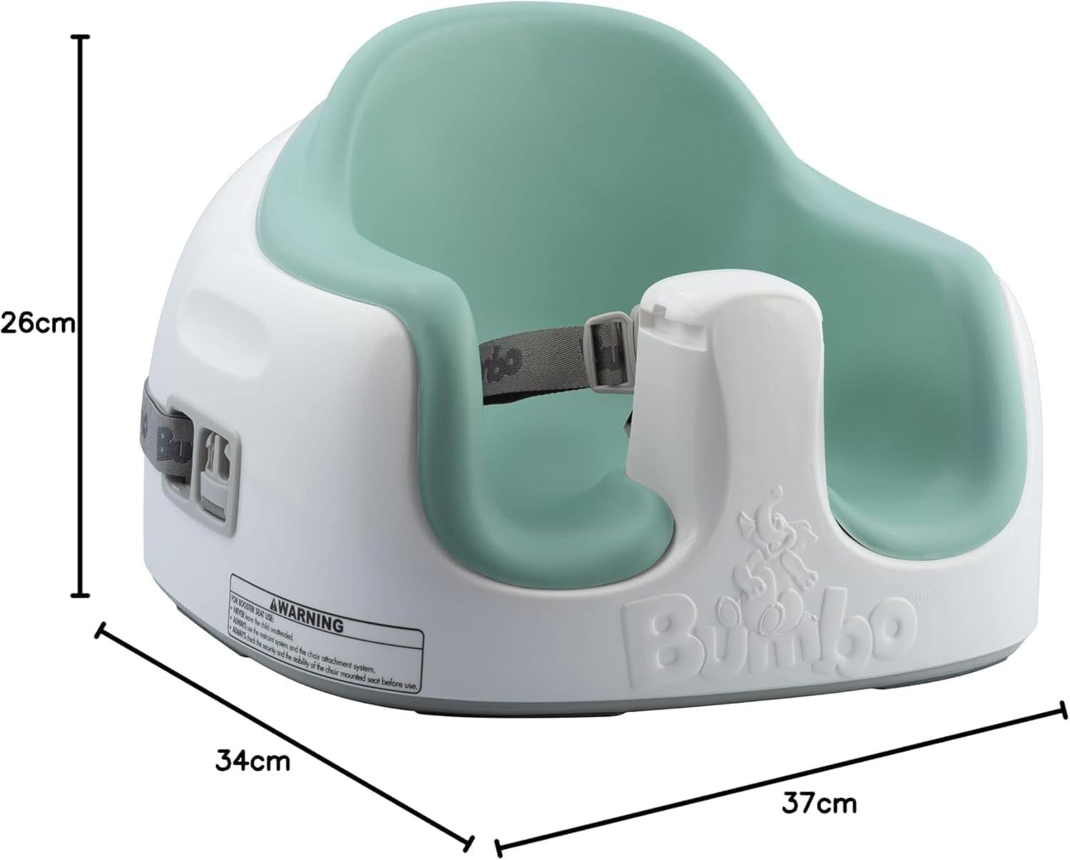 Adjustable Toddler Multi Seat Booster Chair with Tray Harness Compact Safe Green