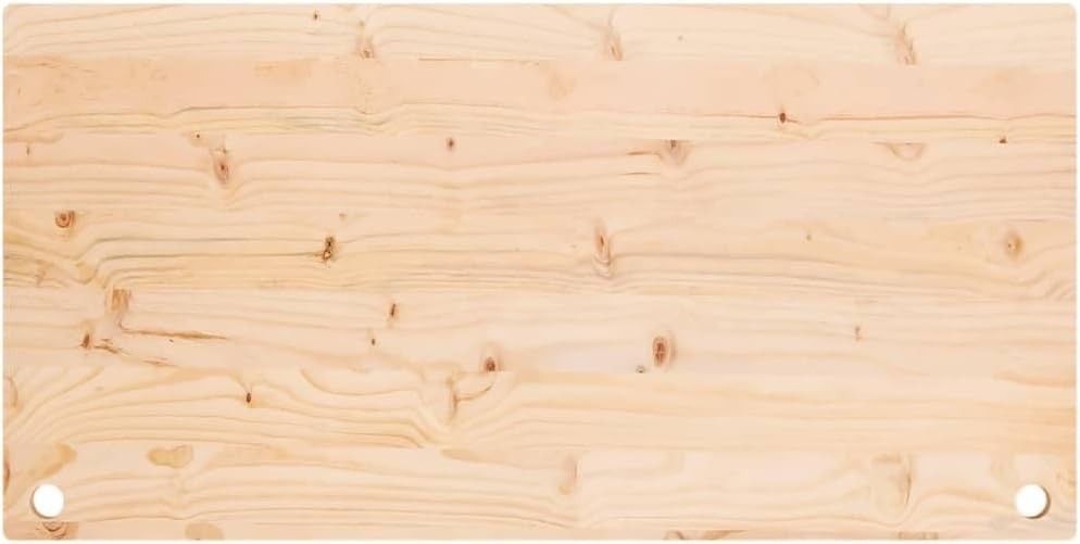 Solid Pine Wood Desk Top 100x50cm Rustic Table Worktop for Home Office