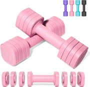 4-in-1 Adjustable Hand Weights Set Non Roll Dumbbells Home Workout