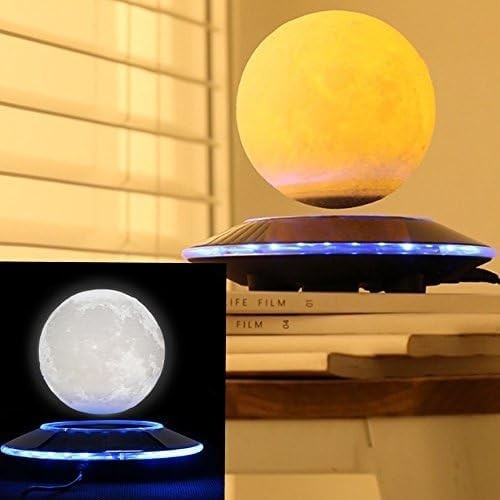 3D Printing Levitating Moon Lamp 16-Color Floating LED Touch-Control Night Light