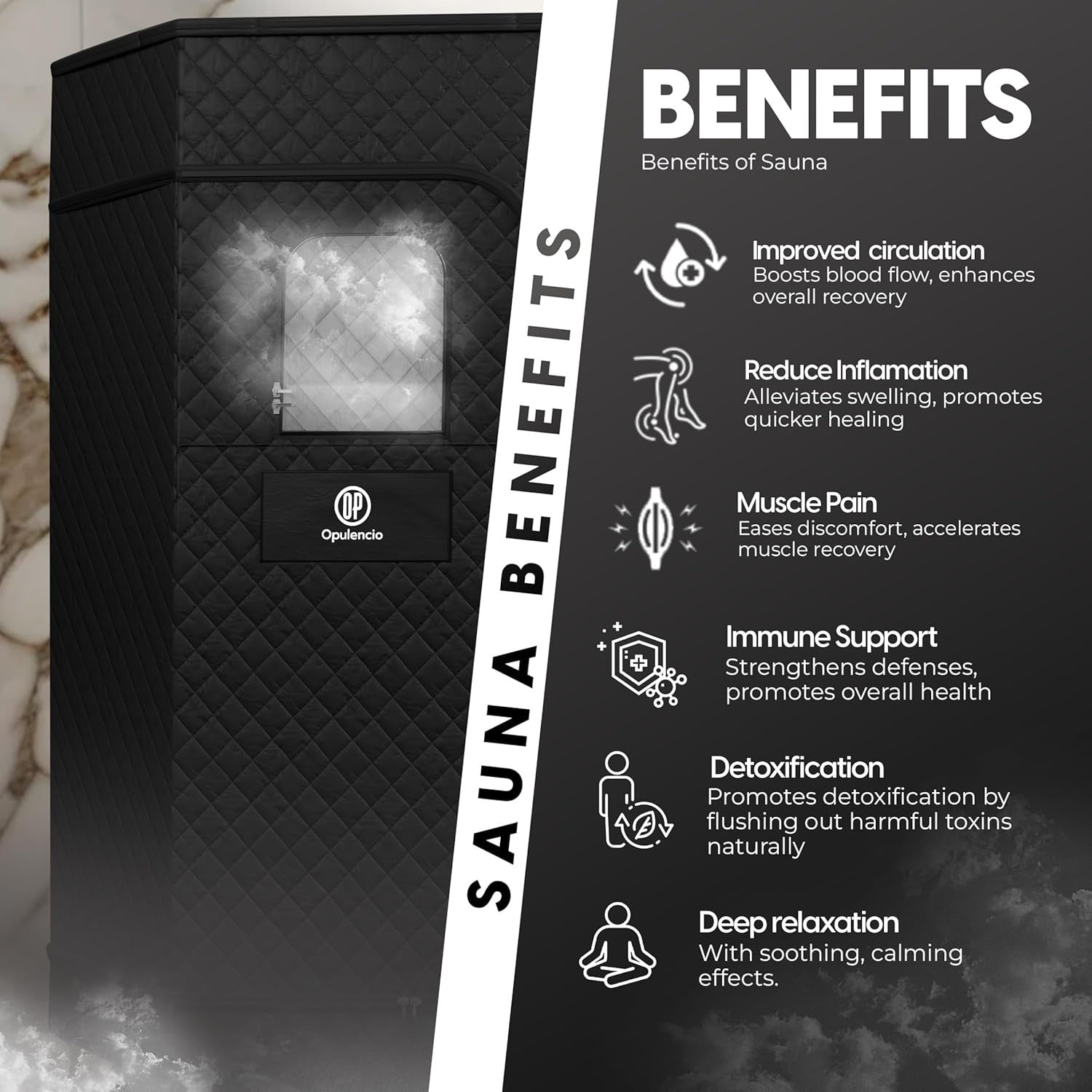 Home Sauna with Ice Bath – Portable Steam Sauna Tent w/ Chair & Remote