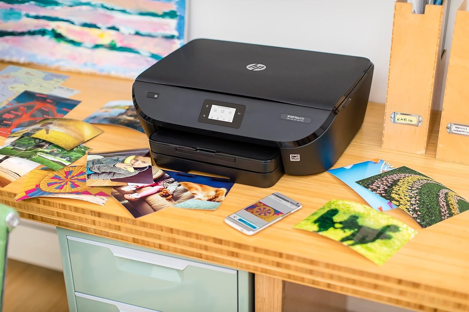 Wireless Photo Printer Envy 6234 | Colour White | Print, Copy, Scan | A4