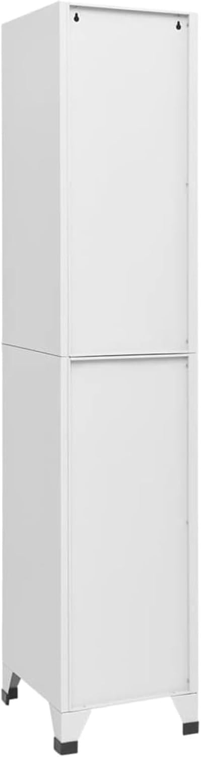 6 Door Grey Metal Locker Cabinet Lockable Steel Storage Cupboard Office Gym