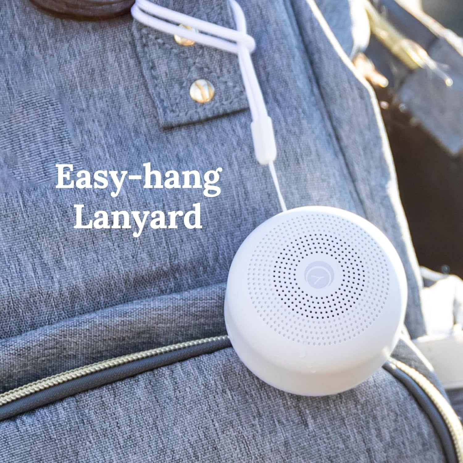 Portable White Noise Machine with 6 Soothing Sounds & Night Light for Travel