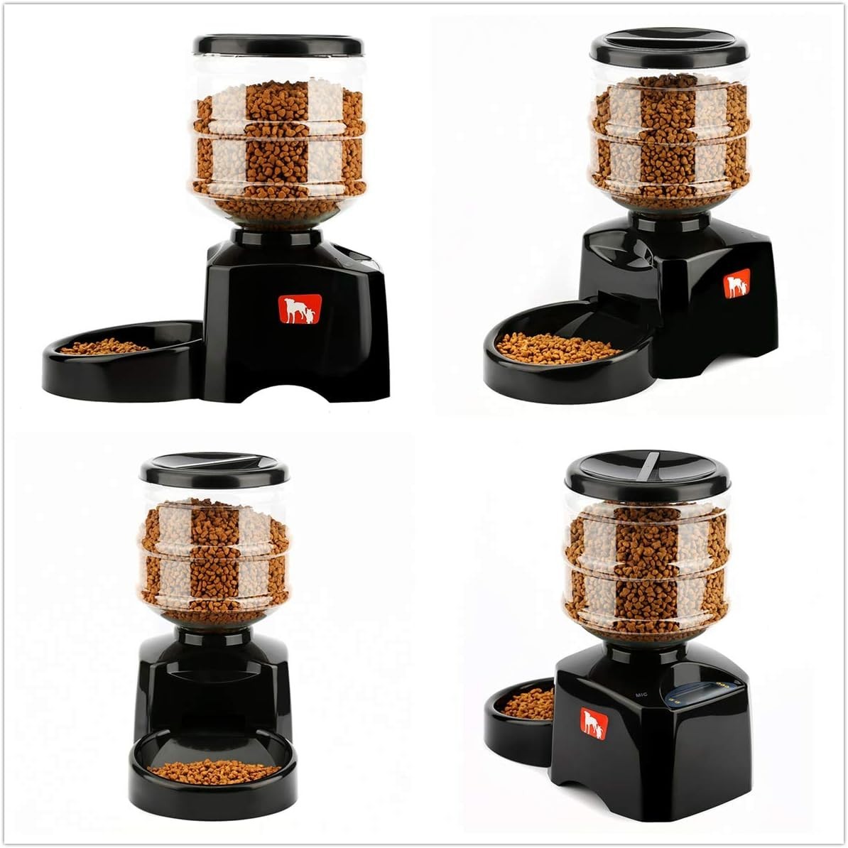 5.5L Automatic Pet Feeder Timer Food Dispenser Voice Record 3 Meals