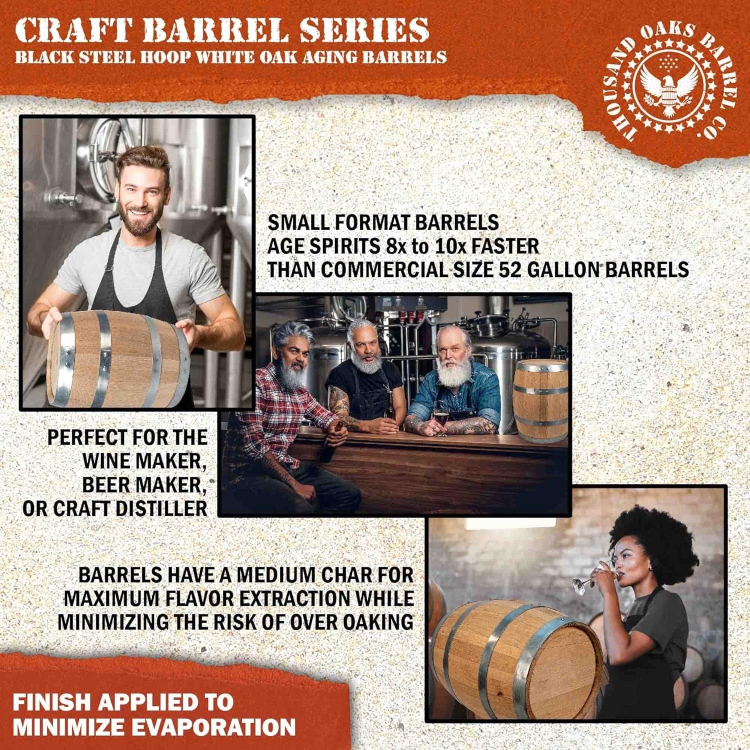 20L Oak Aging Barrel with Stand & Spigot | Large Whiskey Rum Wine Maker