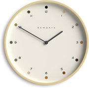 40cm Silent Wall Clock Minimalist Plywood Dot Dial Scandinavian Design