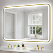 LED Bathroom Mirror 100x70cm Anti-Fog, Waterproof, Dimmable, Memory