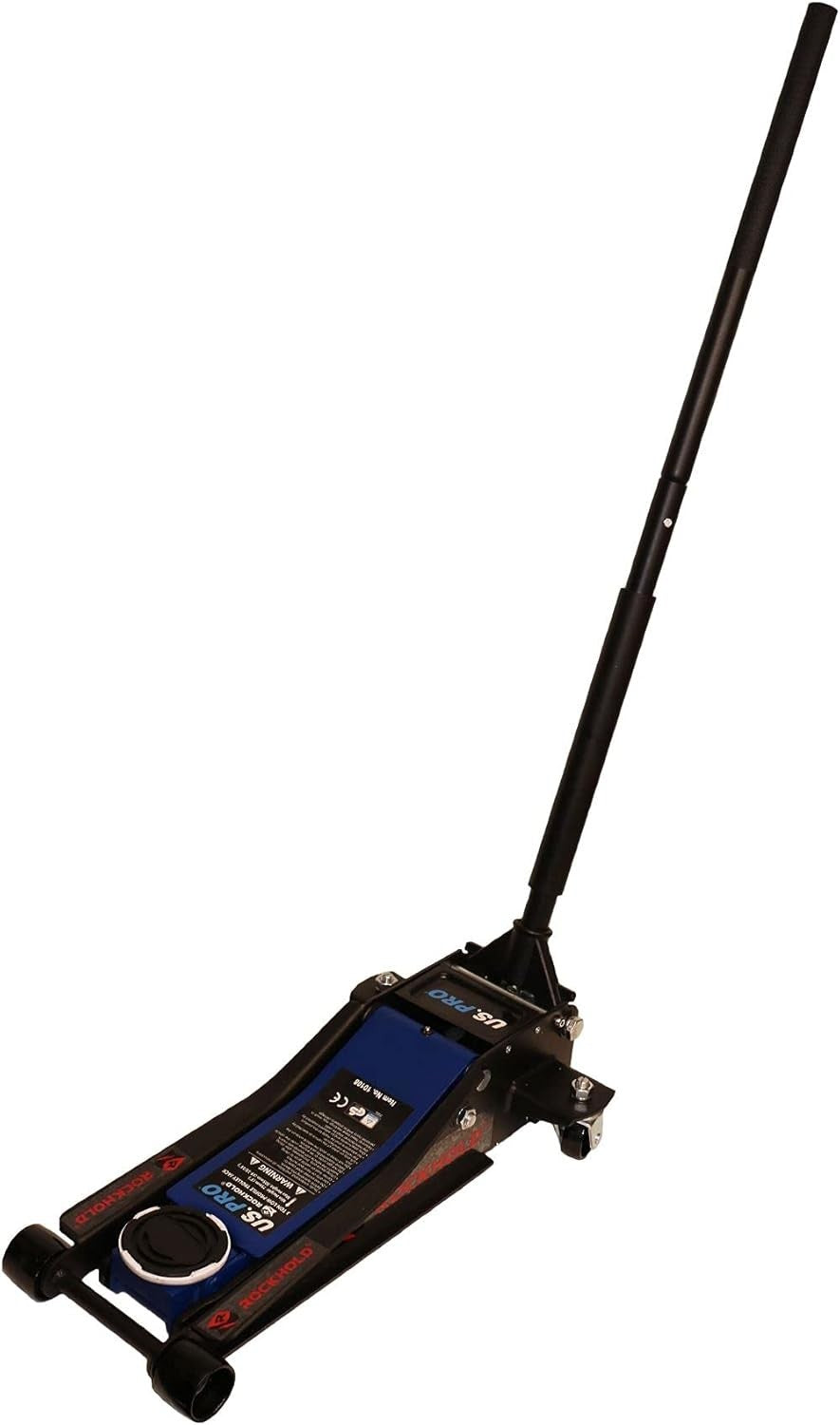 3 Ton Low Profile Trolley Jack Twin Piston Quick Lift 75–500mm Heavy Duty