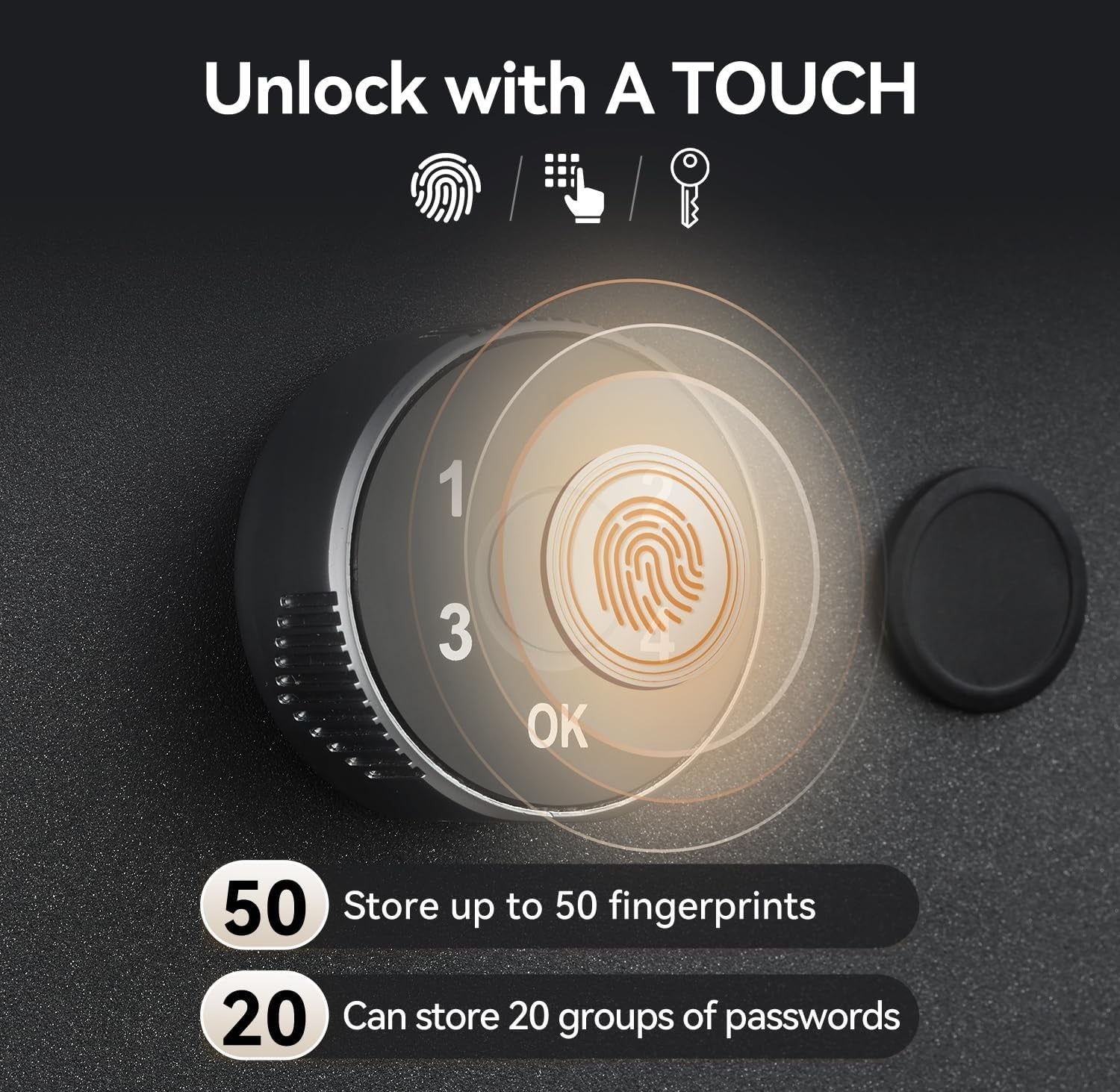 1.2 Cu Ft Fingerprint Safe Box Biometric Digital Lock Cash Security