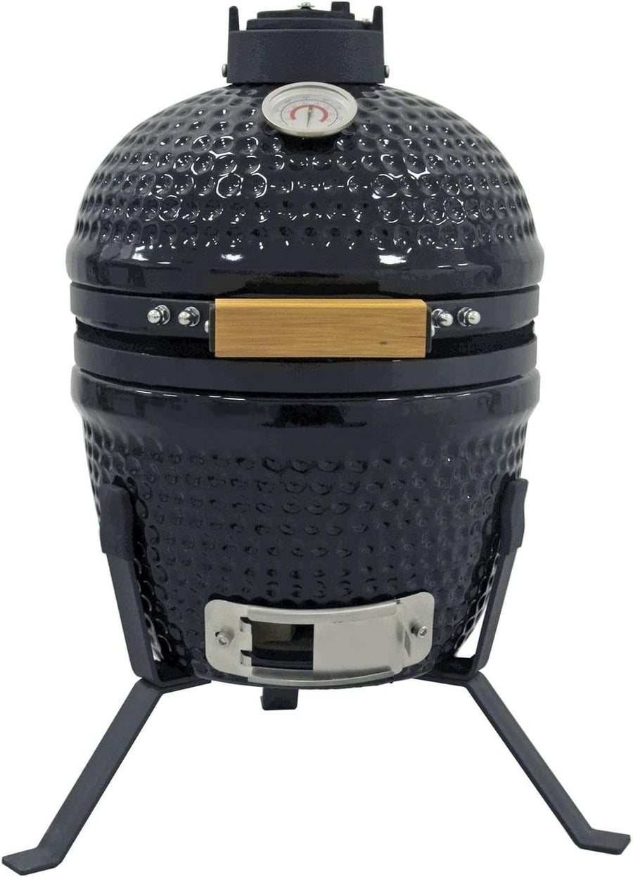 13" Ceramic Kamado Charcoal BBQ Grill Mini Egg Smoker Oven with Stand Outdoor