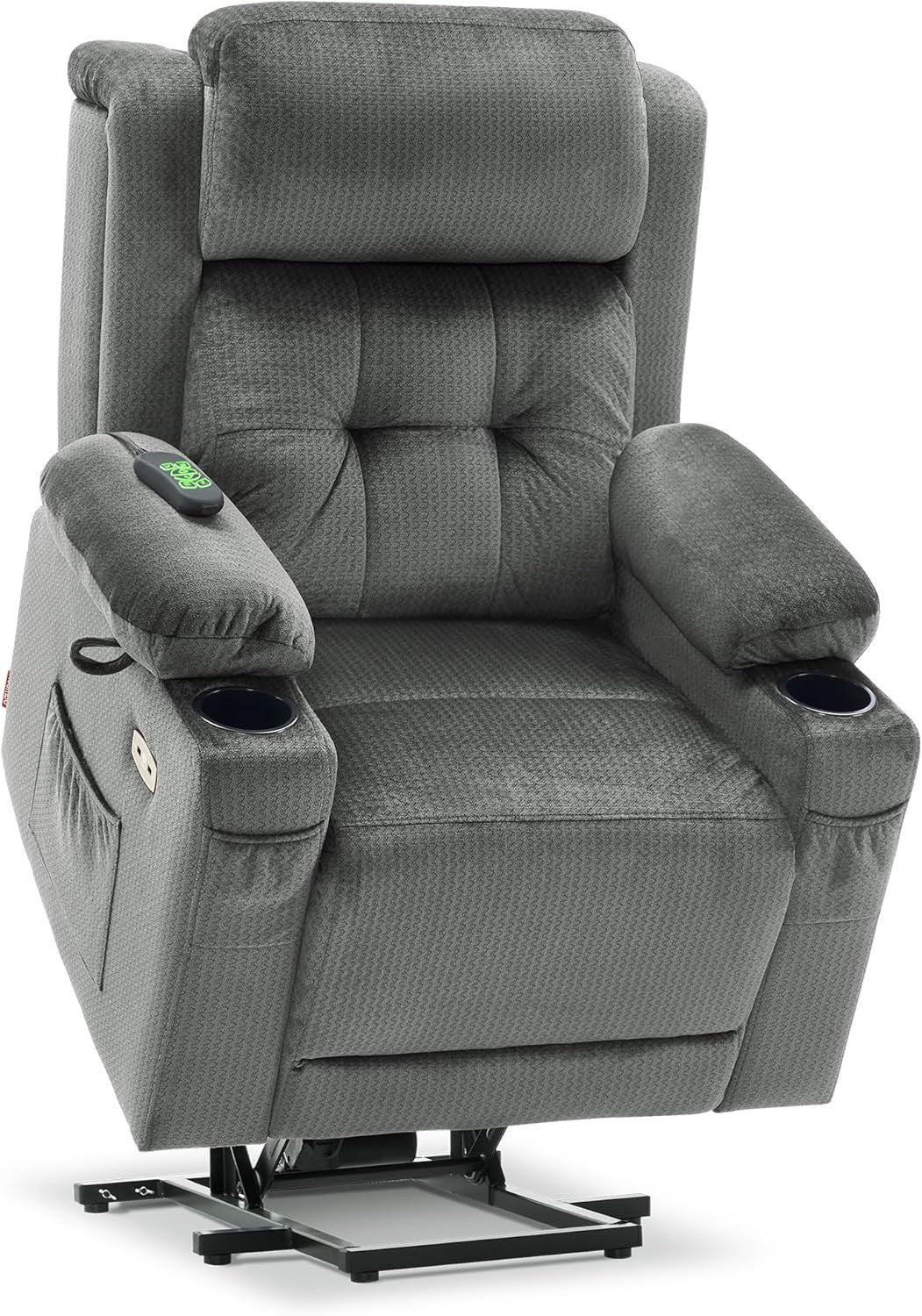 3 Motor Lift Recliner Chair Elderly Riser Heat Massage Adjustable Headrest Small