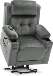 3 Motor Lift Recliner Chair Elderly Riser Heat Massage Adjustable Headrest Small