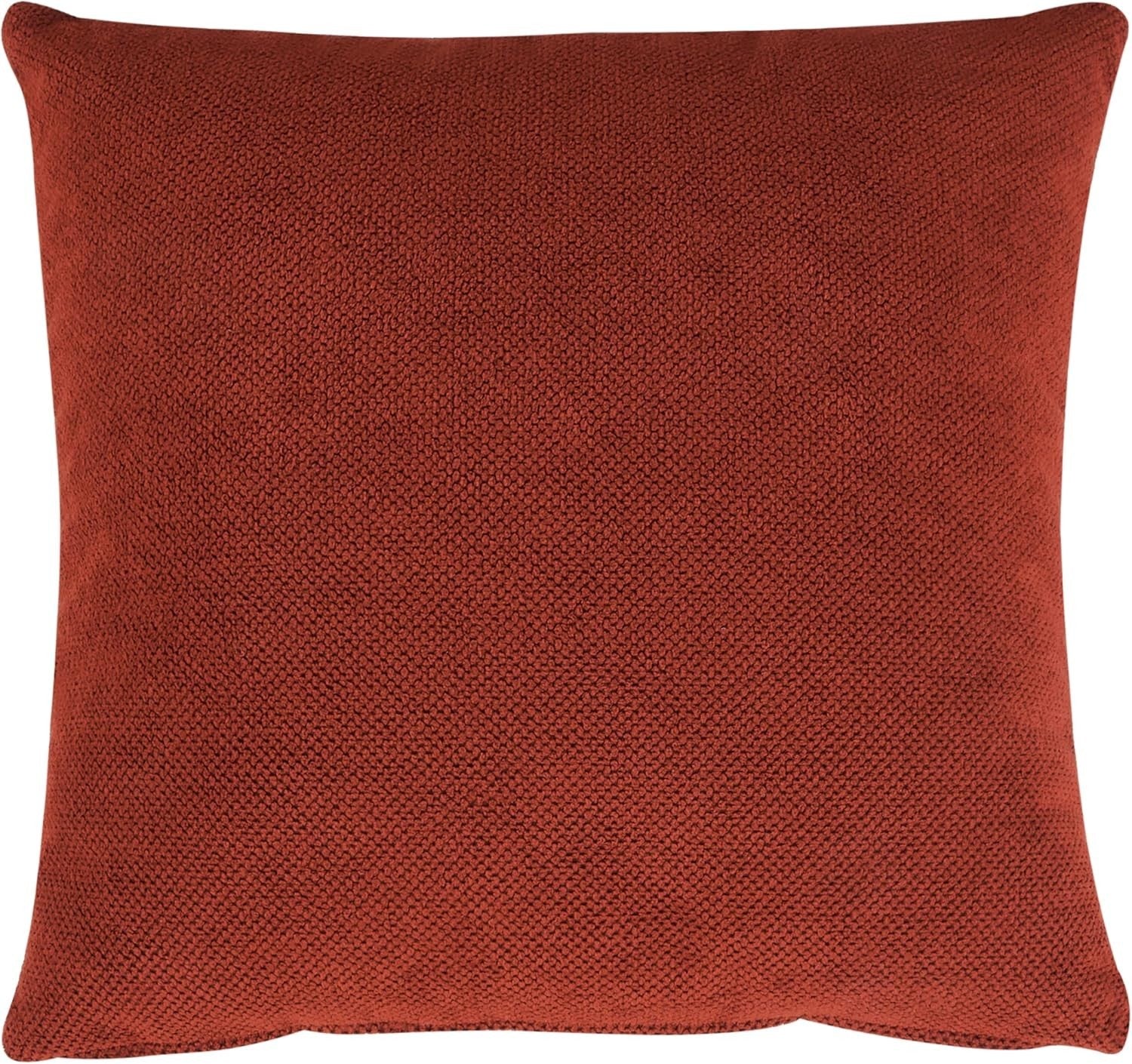 Left Hand Red Tufted Chaise Lounge with Thick Cushions & Pillows Living Room